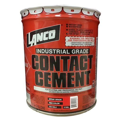[CA1532] LANCO CONTACT CEMENT ROJO 5GL