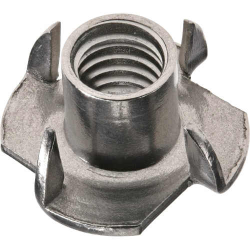 [40004151K] 3/8 in.-16 X 7/16 in. X 1 in. Stainless Steel Pronged Tee Nut (15-Pack)
