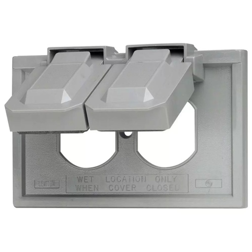 [451000320] DUPLEX RECEPT. OUTDOOR GRAY
