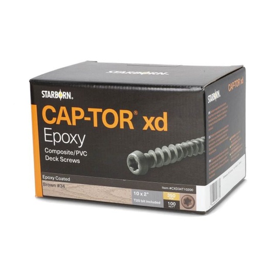 [TXD31L10250AG] CAP-TOR XD 2-1/2"T/GRAY#31 100PC