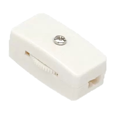 [S70572] SATCO WHT INLINE CORD SWITCH