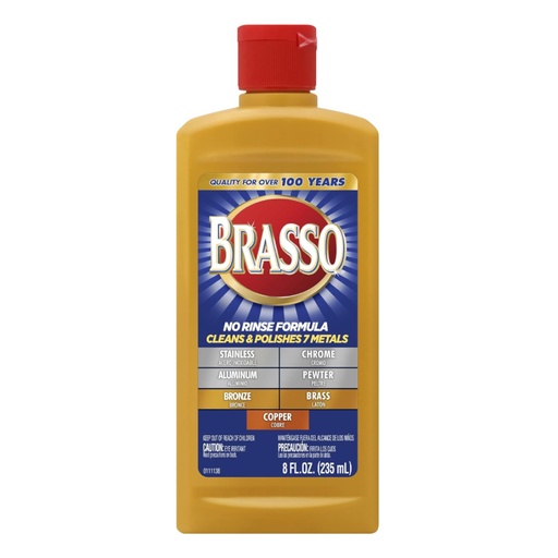 [10339] Reckitt Benckiser 26600-89334 Brasso Metal Polish Bottle 8 Oz