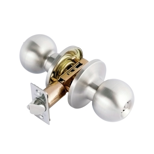 [380009010] Avila Stainless Steel Keyed Entry Doorknob Lock Set