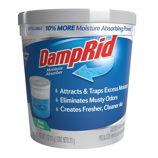 [1014877] DampRid Refillable Moisture Absorber Pure Linen Scent 11 Oz