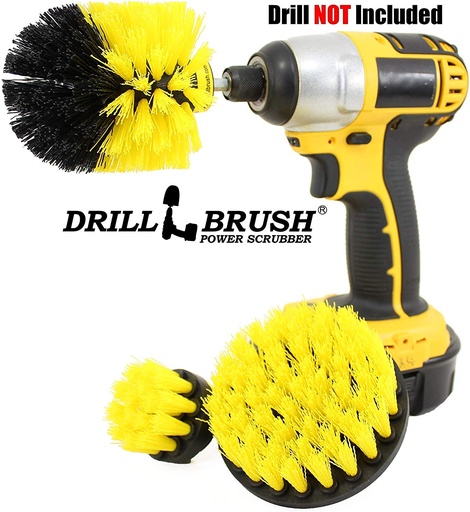 [1025312] DRILL BRUSH SET YLW 3PC