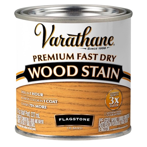 [1026747] Premium Fast Dry Wood Stain, Flagstone, 1/2 Pt