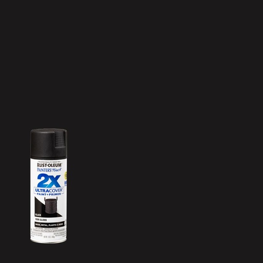 [1395540] SPRAY PAINT 2X S/GL BLACK 12 OZ