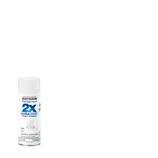 [1396043] SPRAY PAINT 2X FLAT WHT 12 OZ