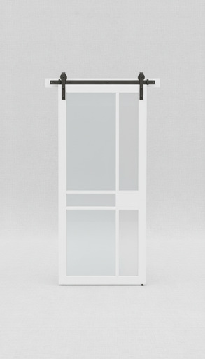 [147628436] BARNDOOR KIT "BADEN"WHITE 36X84