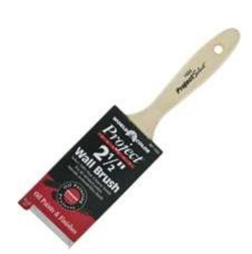 [1522-25] Paint Brush, 2-1/2 in W, 3 in L Bristle, China Bristle, Beaver Tail Handle