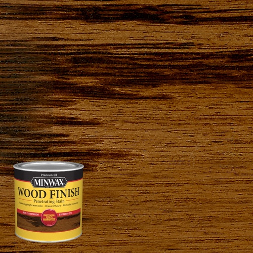 [1560952] Minwax Wood Finish Semi-Transparent Espresso Oil-Based Penetrating Wood Stain 1/2 Pt