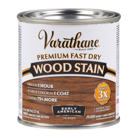 [1615129] Varathane Premium Early American Oil-Based Fast Dry Wood Stain 1/2 Pt