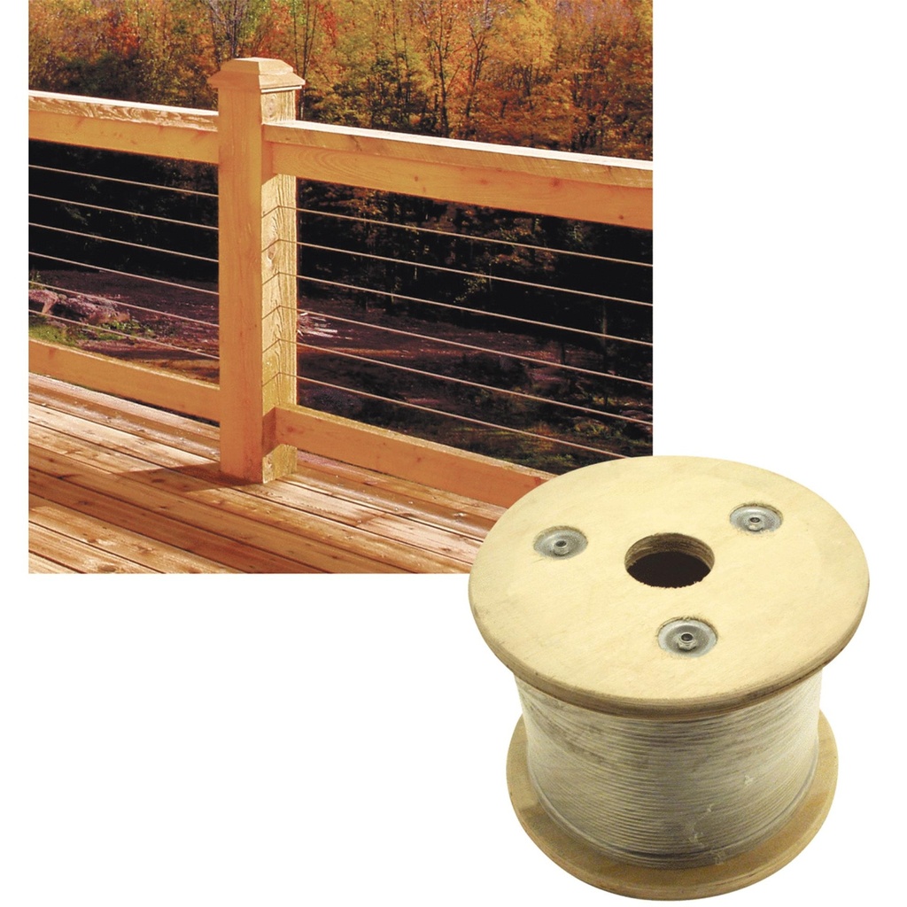 Atlantis Rail System RailEasy 500 Ft. Railing Cable | Ferreteria Maderas 3C