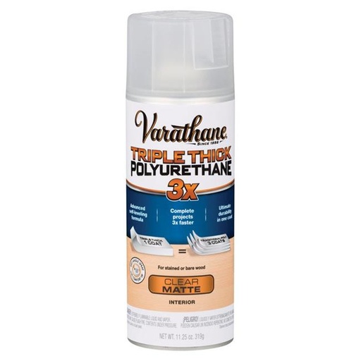 [1694652] Varathane Triple Thick Transparent Clear Matte Polyurethane 11.25 Oz.