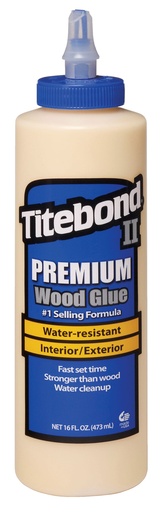 [19749A] Titebond II Premium Yellow Wood Glue 16 Oz