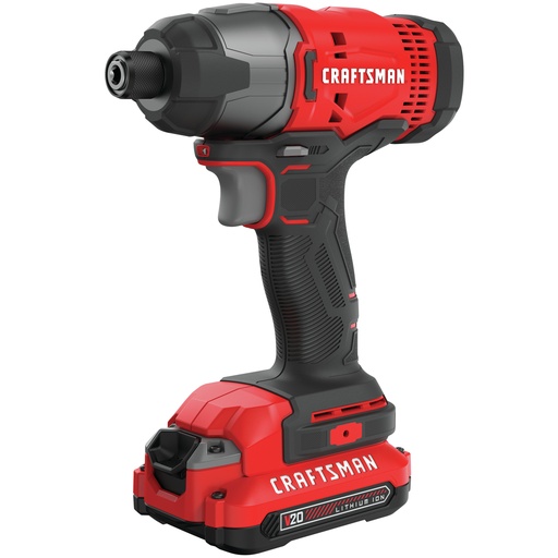 [2004675] Craftsman V20 1/4 in. Cordless Brushed Impact Driver Kit (Battery & Charger)