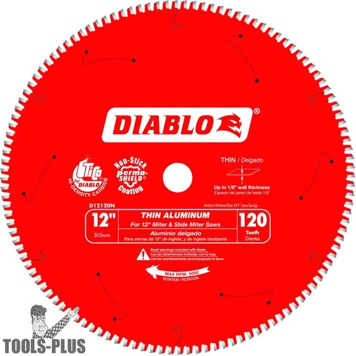 [2005954] Diablo 12 in. D X 1 in. TiCo Hi-Density Carbide Circular Saw Blade 120 Teeth 1 Pk