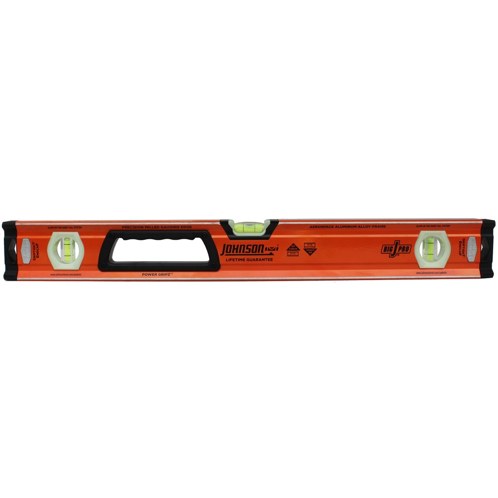 Johnson 24 in. Aluminum Heavy Duty Box Level 3 Vial | Ferreteria Maderas 3C