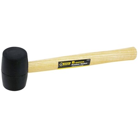 [2258622] Steel Grip 8 Oz Mallet Rubber Head Wood Handle