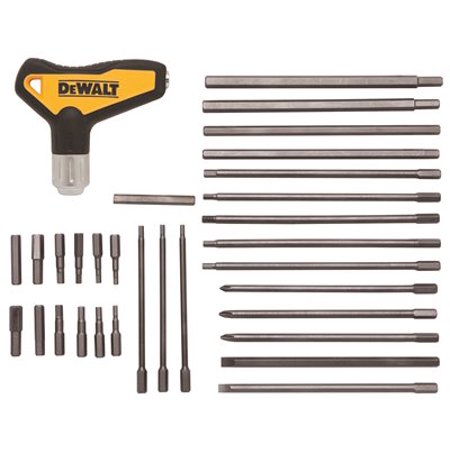 [2366169] DeWalt Multi-Size Metric T-Handle Hex Key Set 31 Pc