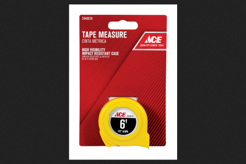 [2448678] Ace 6 Ft. L X 0.5 in. W High Visibility Tape Measure 1 Pk