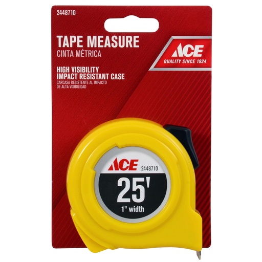 [2448710] Ace 25 Ft. L X 1 in. W High Visibility Tape Measure 1 Pk