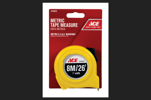 [2449932] Ace 26 Ft. L X 1 in. W Metric Tape Measure 1 Pk