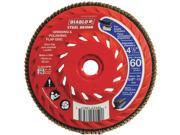 [2807188] Diablo Steel Demon 4-1/2 in. D X 5/8 in. Zirconia Speed Hub Thread Arbor Flap Disc 60 Grit 1 Pk