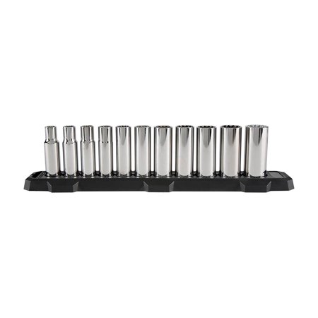 [2881233] Craftsman 1/2 in. Drive SAE 12 Point Deep Socket Set 11 Pc
