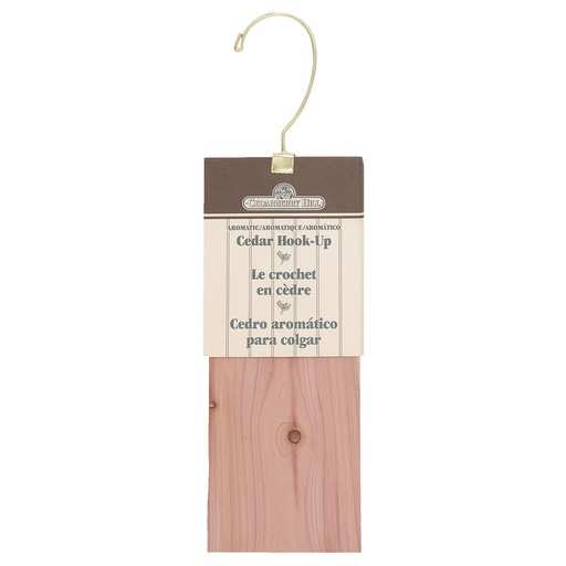 [294003312] Cedarberry Hill Cedar 3 in. W. X 9 in. L. X .31 in. D. Cedar Hang up - 1 Each - 3 in. W. X 9 in. L. X .31 in. D.