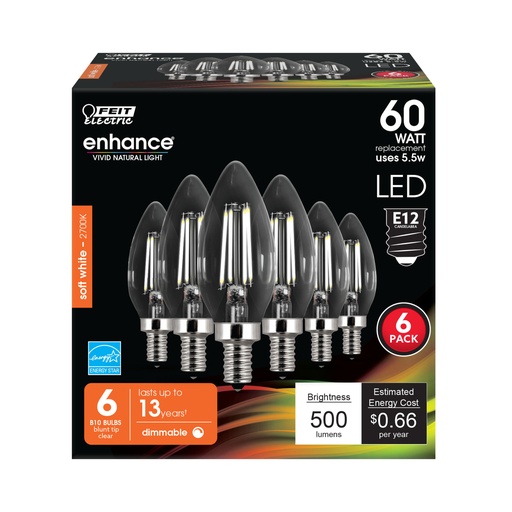 [3006779] LED DM B10E12 SW 60W 6PK