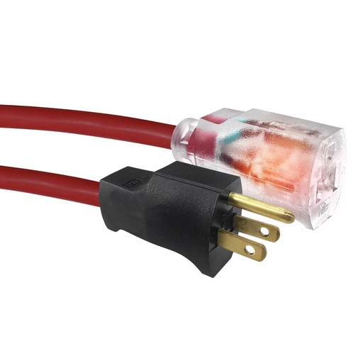[3014290] Ace Indoor or Outdoor 50 Ft. L Red Extension Cord 14/3 SJTW