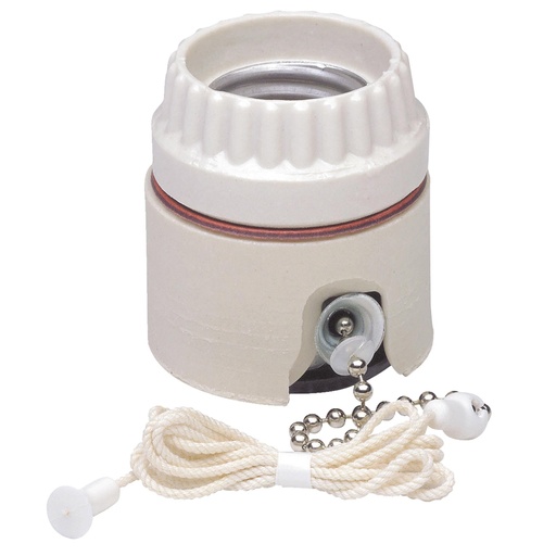 [30885] 2-PIECE PORCELAIN SOCKET, WHITE