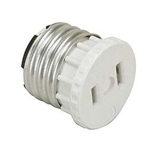 [3160942] Socket Adapter, White