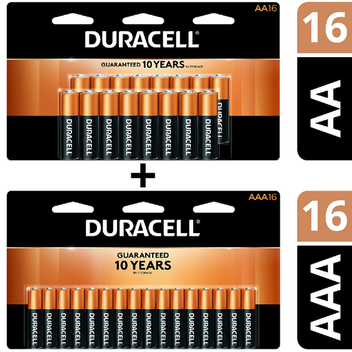 [3166659] Duracell Coppertop AA Alkaline Battery (16-pack)