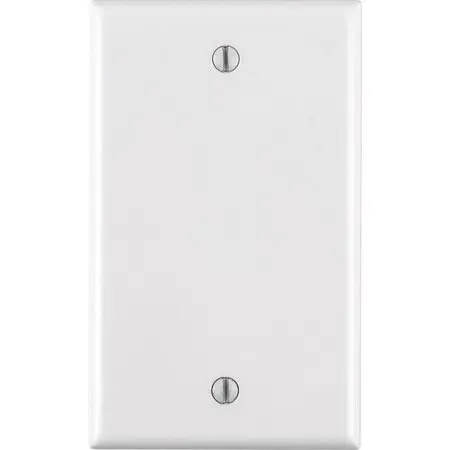 [3202181] Leviton White 1 Gang Plastic Blank Wall Plate 1 Pack