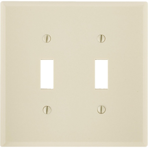 [3202280] Two Gang Switch Wallplate, Ivory
