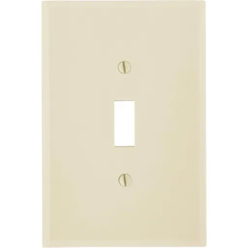 [3202579] Leviton Ivory 1 Gang Thermoset Plastic Toggle Wall Plate 1 Pk
