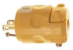 [3203650] PVC PLUG 2WIRE 15A YEL