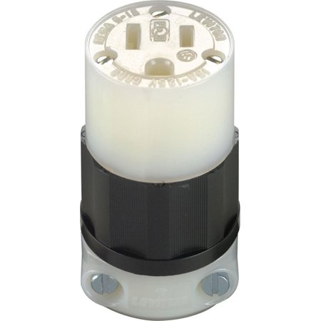 [32220] Leviton Industrial Nylon Grounding Plug 5-15R 2 Pole 3 Wire