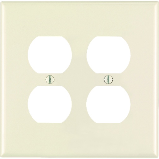 [3235298] Leviton Midway Almond 2 Gang Nylon Duplex Wall Plate 1 Pk