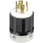 [3265147] Leviton Industrial Nylon Curved Blade/Ground Locking Plug L14-30P 14-8 AWG 120/250V 30amp 1pk