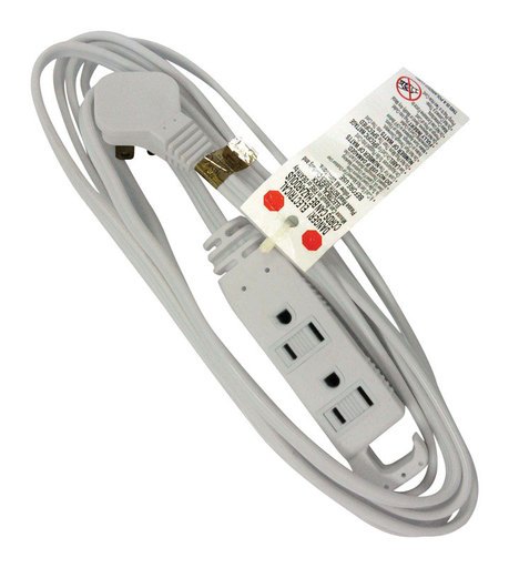 [3468394] Ace Indoor 12 Ft. L White Extension Cord 16/3 STP-3
