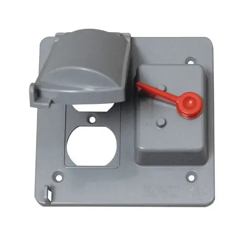 [3539467] Sigma Engineered Solutions Square Plastic 2 Gang 4.84 in. H X 4.84 in. W Combo Box Cover