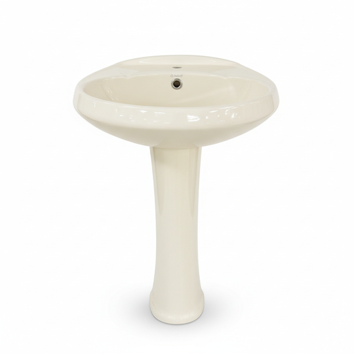 [358000194] LAV. PEDESTAL CANCUN BONE