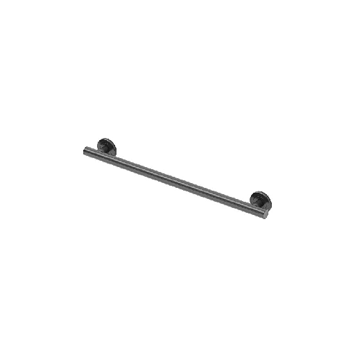 [36601696] Gatco 854 Latitude II 24" Grab Bar Matte Black Bathroom Hardware and Accessories Bathroom Safety Equipment Grab Bars