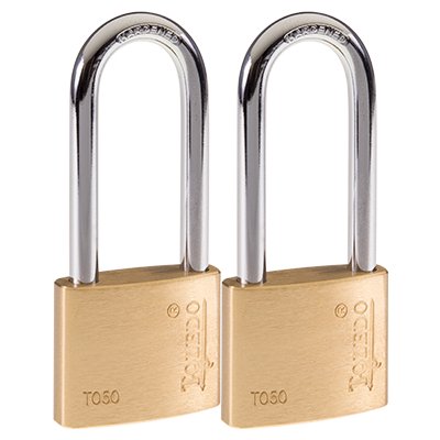 [380009303] Brass Keyed Padlock (2-Pack)