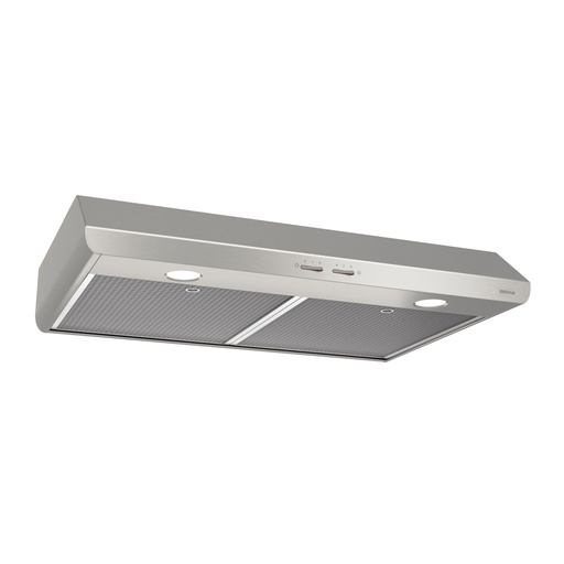 [3866738] Broan Sahale 250 CFM 30" Wide Under Cabinet Range Hood W/ Removable Mesh Filters - BKSH130SS