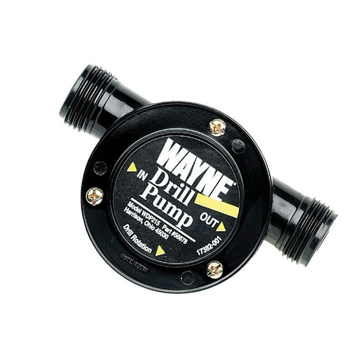 [40004] Wayne 85 Gph Thermoplastic Switchless Switch Bottom Drill Drill Powered Pump