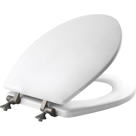 [4000995] TOILET SEAT RND WOOD WH